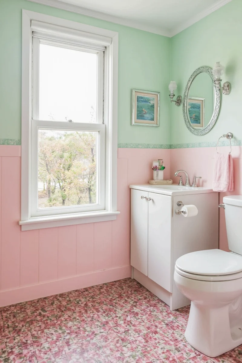 Pink & Green Bathrooms: The Sweetest Family-Friendly Design Trend of the Year?