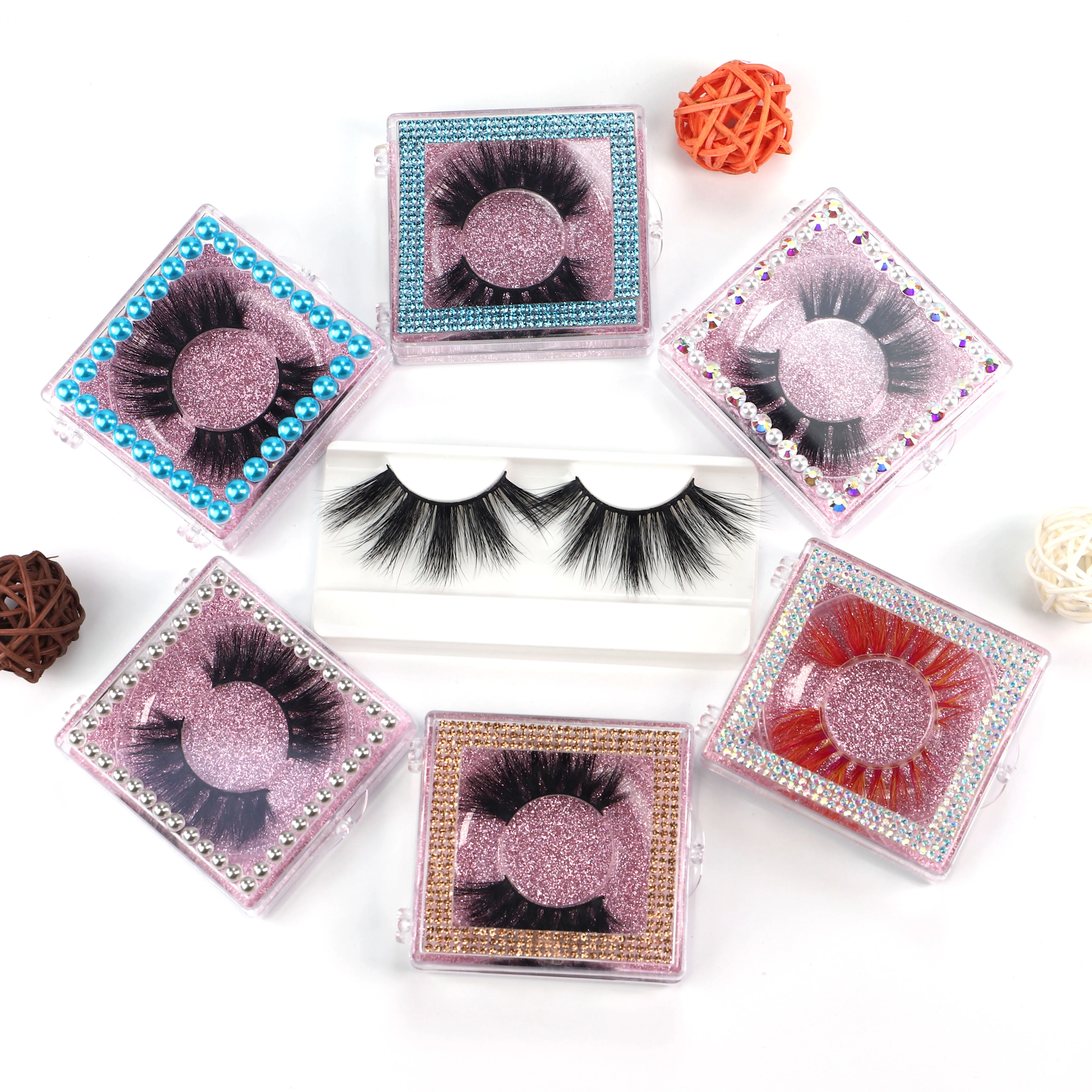 

High Quality 3D Mink Eyelashes Own Brand eyelash vendor customized boxes