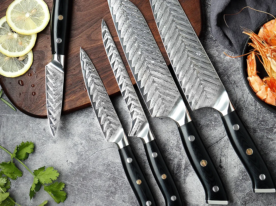 Xituo Damascus Chef Knife Vg10 Damascus Steel Professional Kitchen ...