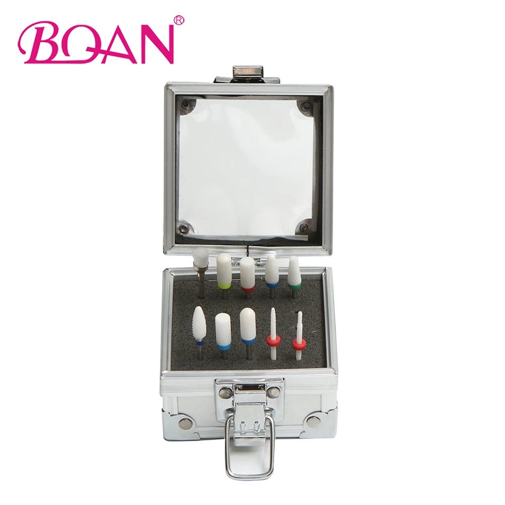 

BQAN 25 Slots Nail Drill Bit Holder Drill Bits Display Box Storage Case, Grey