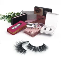 

New popular style Own Brand Private Label 100% Real Siberian Mink Lashes 3D Mink Eyelashes with eyelash box