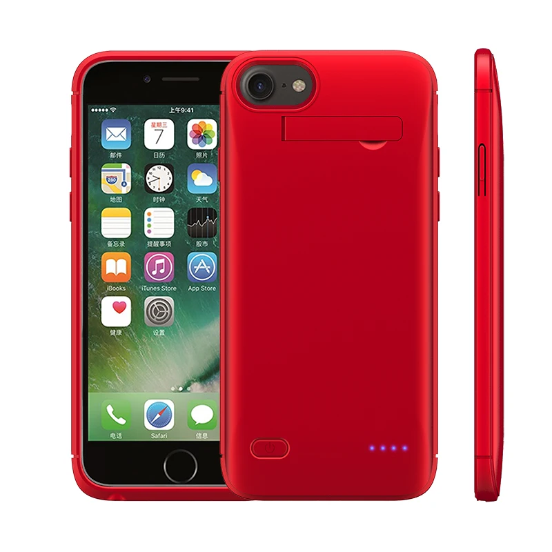 

2019 New style for iPhone 6/7/8 battery bank case power bank battery case for iphone 4000mah, Gold/pink/red/black/white