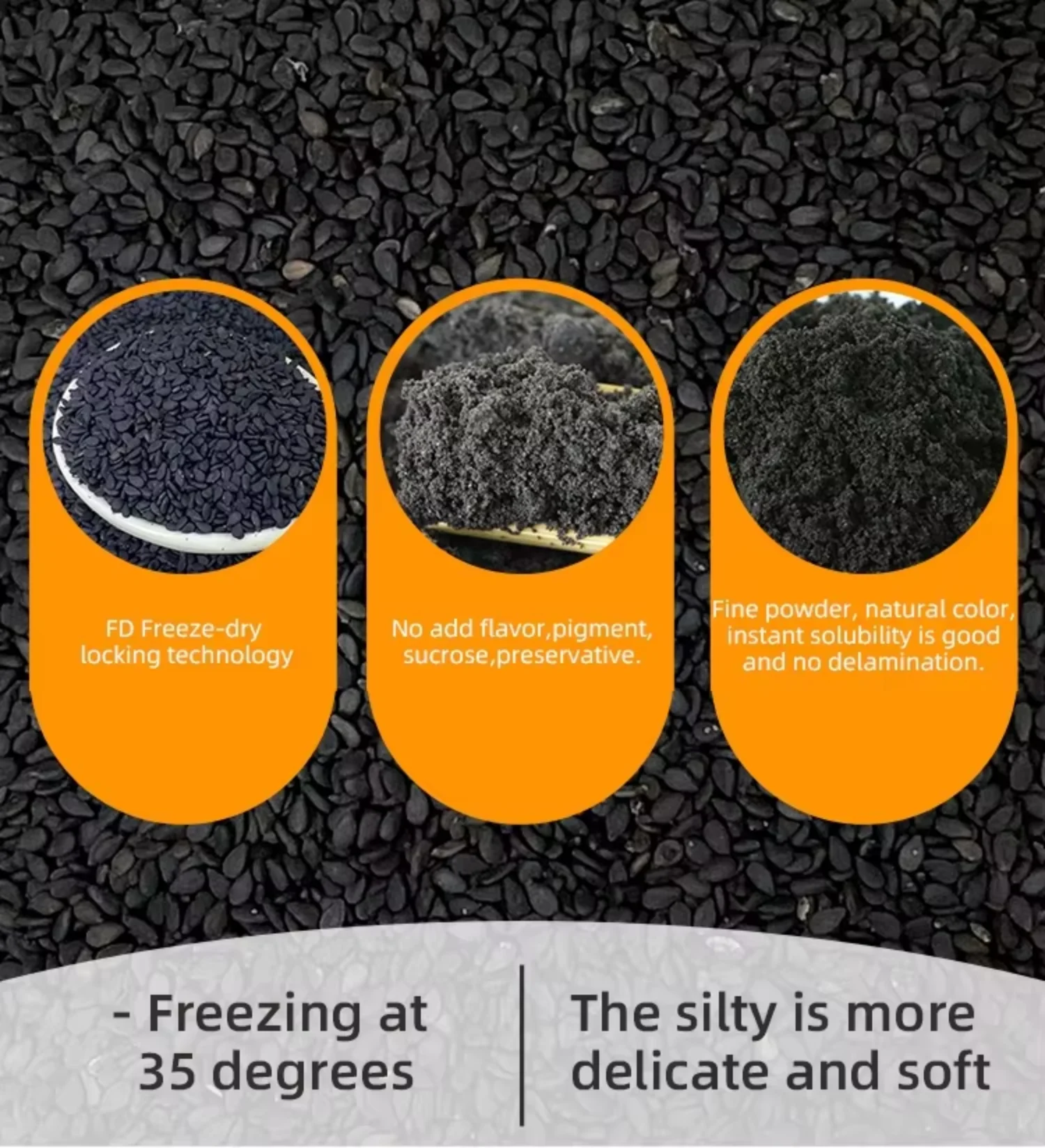 China Black Sesame Powder Factory | Bulk Wholesale H2aafa16f8b0a474bad08231062bb6f0cj