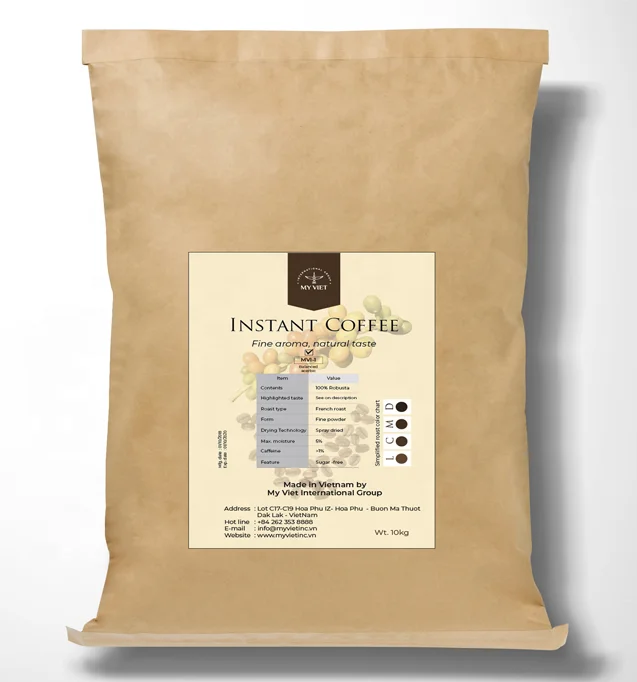 
Instant coffee powder in bag - health additive free dry powder for sale refreshing instant drink sachets exclusive production 