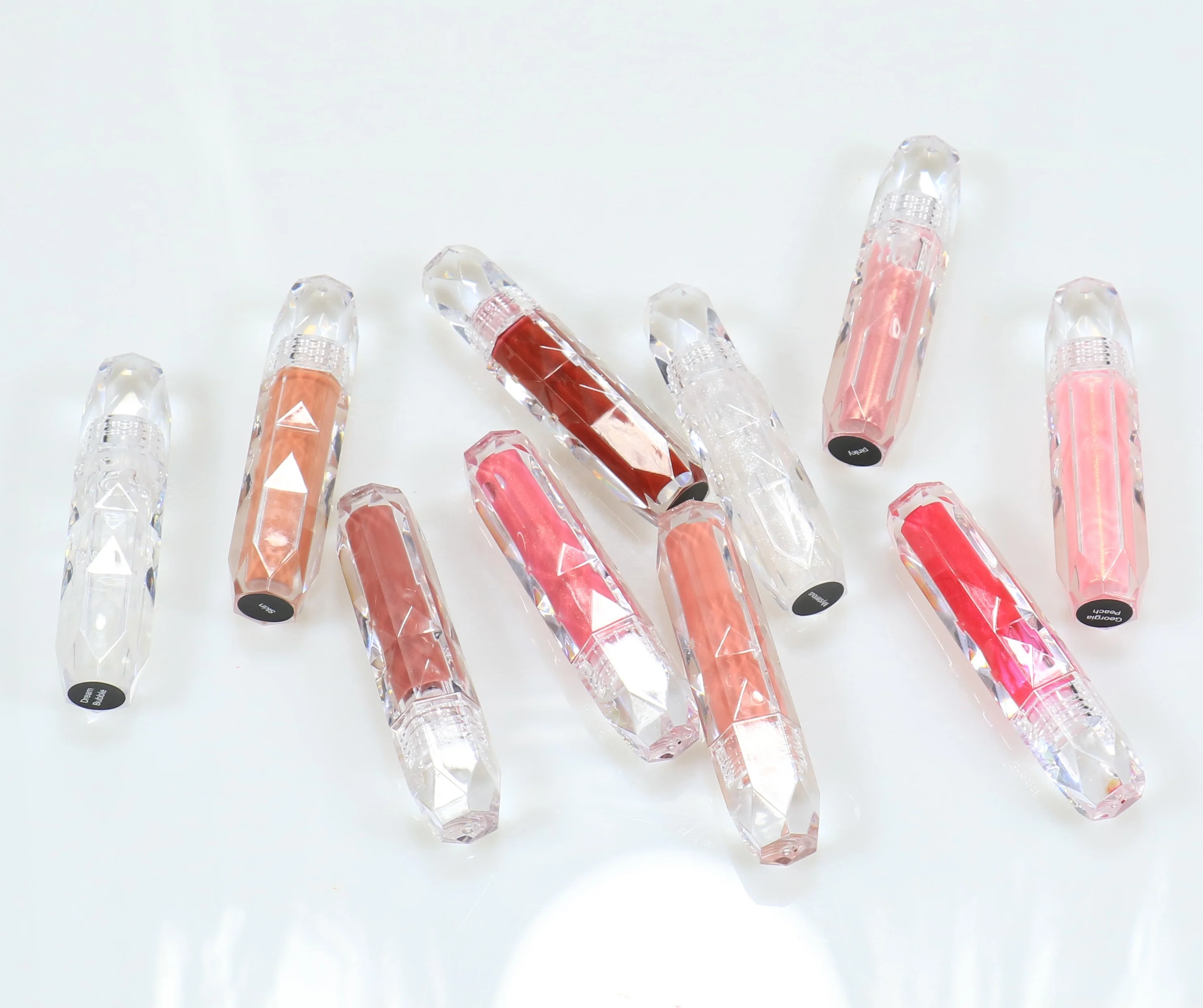 

Hot cosmetics DIY colors lipgloss tube no logo wholesale lip gloss