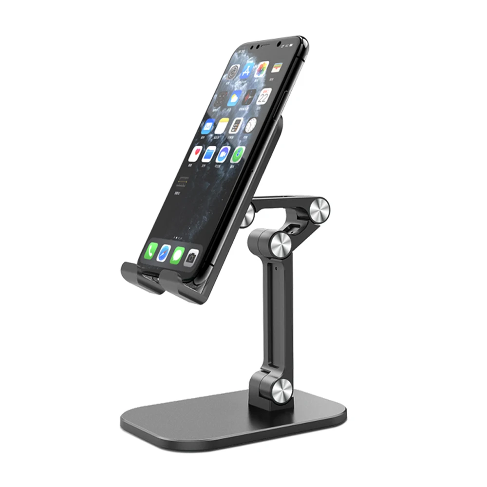 

Aluminum Alloy Waterproof Mobile Phones Holders Stands Amazon Desktop Cool Table Foldable Desk Tv Tablet Holder Cell Phone Stand, Black, white, green