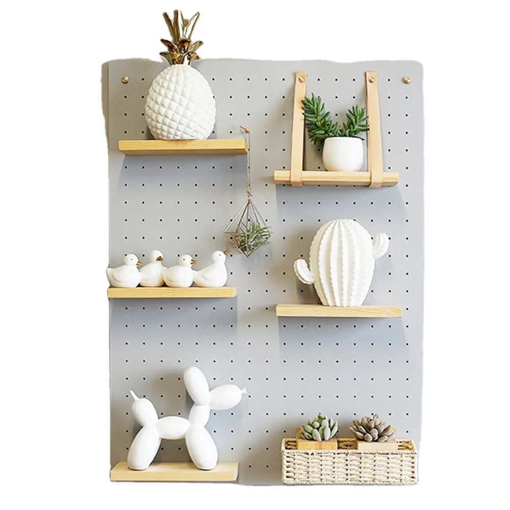 

pegboard Hook Assortment Organizer Bins,Wood pegboard wall, Wooden natural color