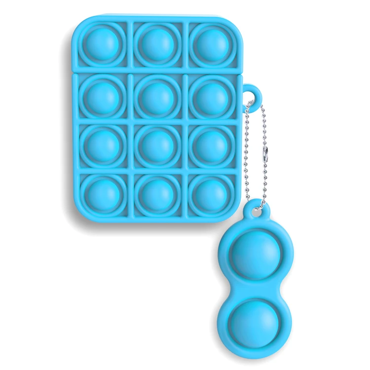 

2021 New Design Silicone Educational Decompression Earphone Case Set For Airpods Pro 1 2 Earbuds Protector Cover