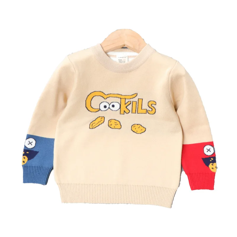 

child fashion clothing wholesale kids baby sweaters knitted pullover autumn winter cartoon letter animal boys girls sweater