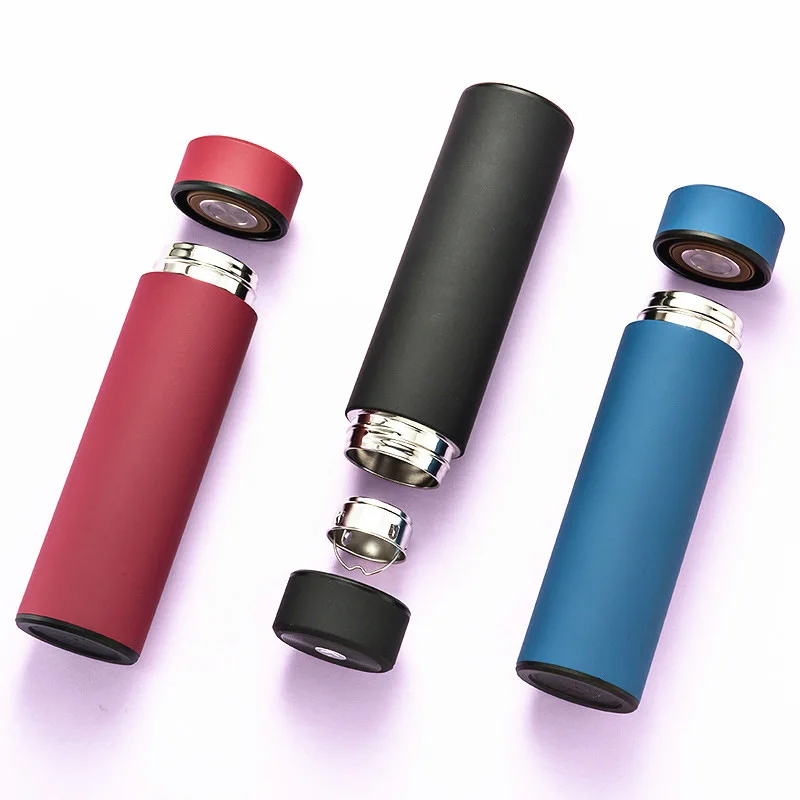

Custom Double Wall Insulated Vacuum Tea Bottle Stainless Steel Tea Infuser Thermos, Black, blue, red, gold, green