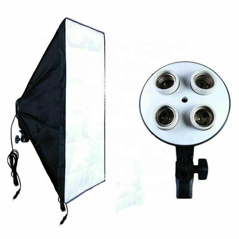 

Photo Studio Softbox 20" x 28" Four Lamp Terminal Soft Box Lights Photography Softbox