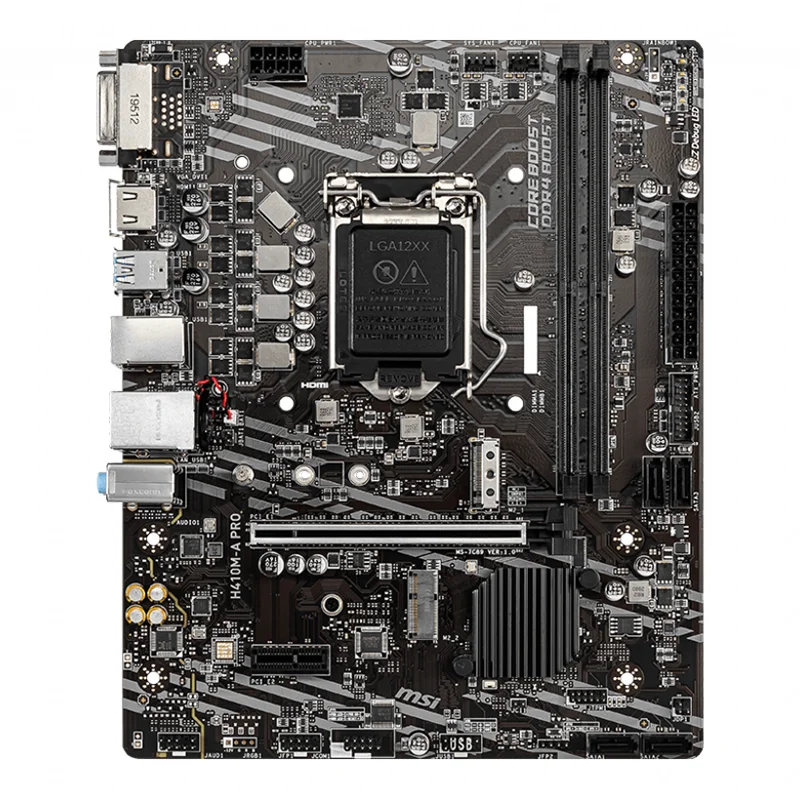 

For MSI H410M-A PRO micro atx ddr4 computer gaming motherboard support cpu intel H410 lga 1200
