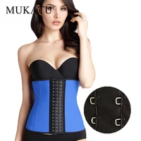 

MUKATU nouvelle grande boucle 9 acier os taille Shaper Corset 100% Latex taille formateur corps Shaper Corset femmes taille Cinc