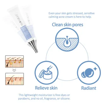 

Acne Removal Face Cream Beauty Pure Skin Care Whitening Facial Moisturizing Smoothing Cream Acne Treatment Cream, Transparent color