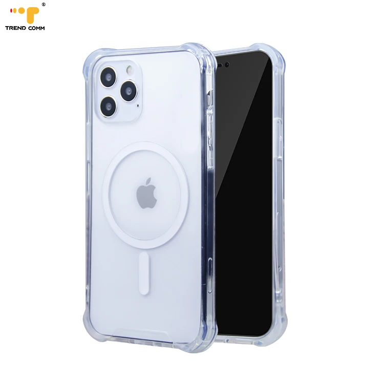 

Transparent 12 Pro Phone Case Back Cover Clear Magnetic Case For iPhone