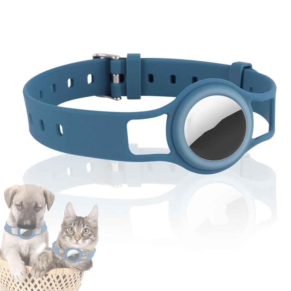

wholesale Airtag case Luxury Custom Anti-lost Waterproof GPS Pu Silicone Designers Airtag Dog Collar for Dog