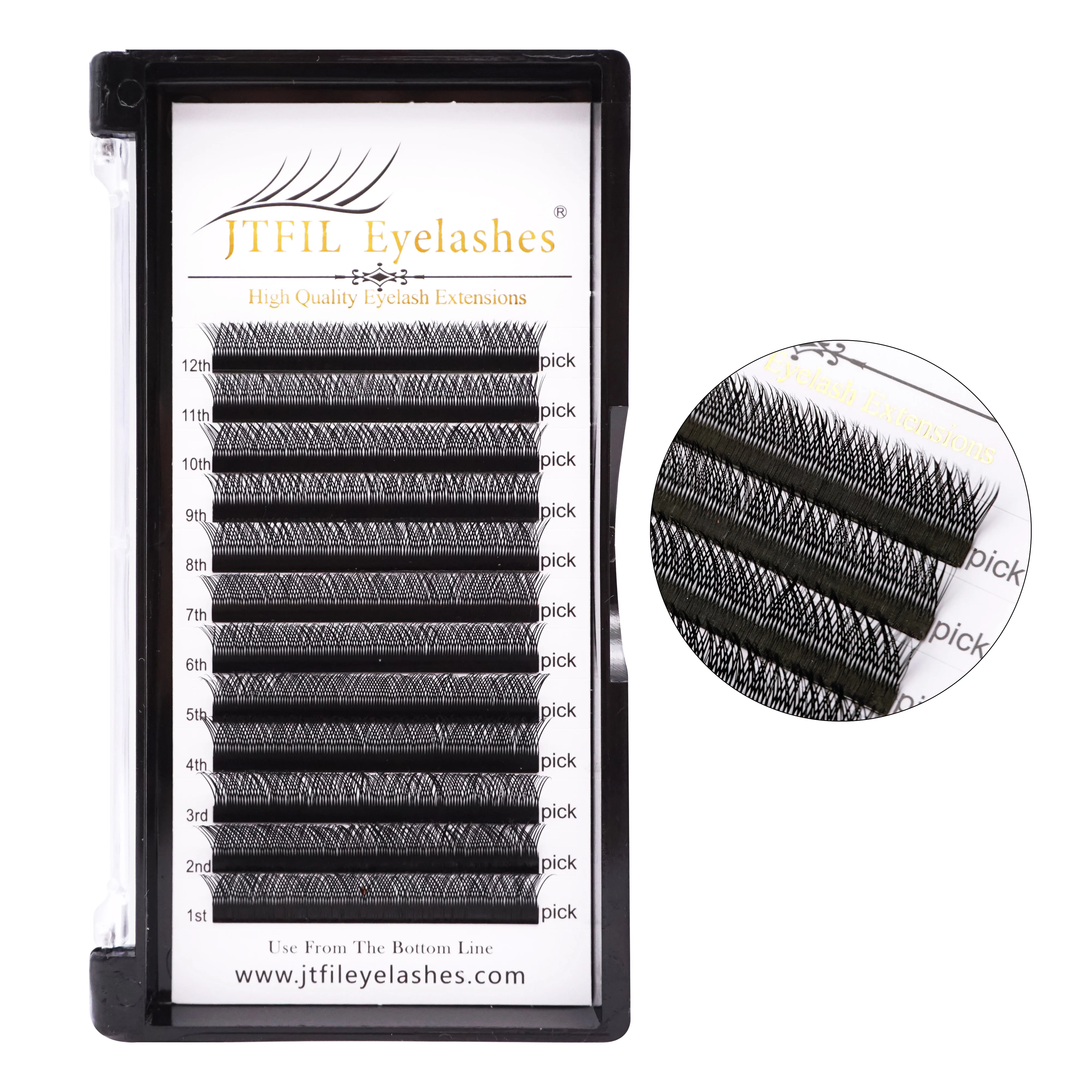 

Profesional Soft Eyelash Extensions C Curl 0.07mm 8-14mm Mixed Tray Y Shape New Style Y lash extension, Black / color / brown