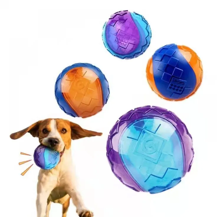 

Pet Dog Puppy Chew Toy Sound Pure Rubber Outdoor Play Small Big Dog Funny Ball, Picture