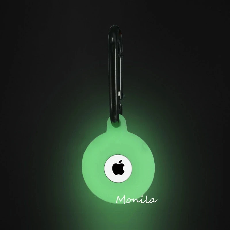 

Locator Tracker Anti-lost Device Keychain Protective Silicone Luminous Airtags Case For Dog