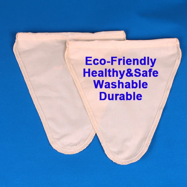 
BOSI 28 * 30 CM Cone Shape Organic Cotton Nut Milk Filter Bag Easy To Clean Easy To Use Nut Milk Bag For Celery Juice Oat Milk 