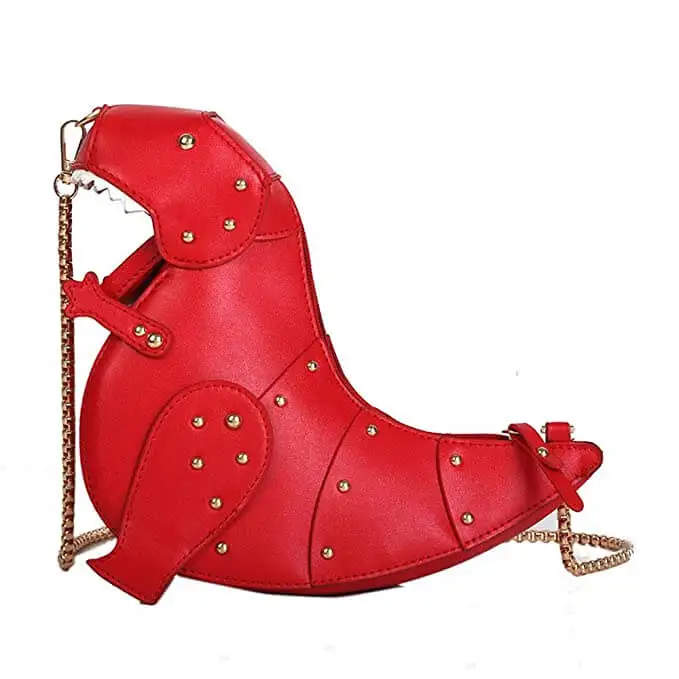 

Shoulder Bags Women Chain Purse Messenger Bag Gift Dinosaur Design Leather Mini Handbag