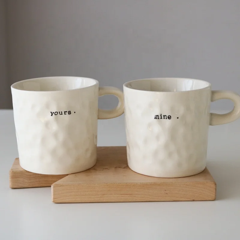 

Nordic ins couple Mug lovely ceramic coffee cup wholesale, Customized color