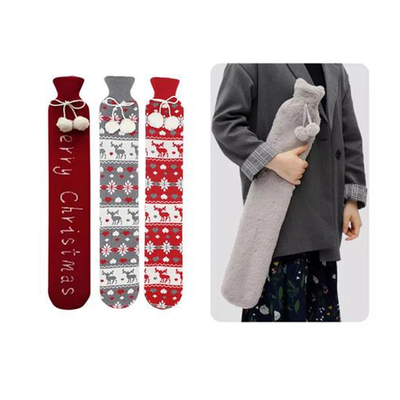 

Christmas gift Long strip waterflood rubber hot water bag warm water bag hand warmer Great Britain single hot water bottle