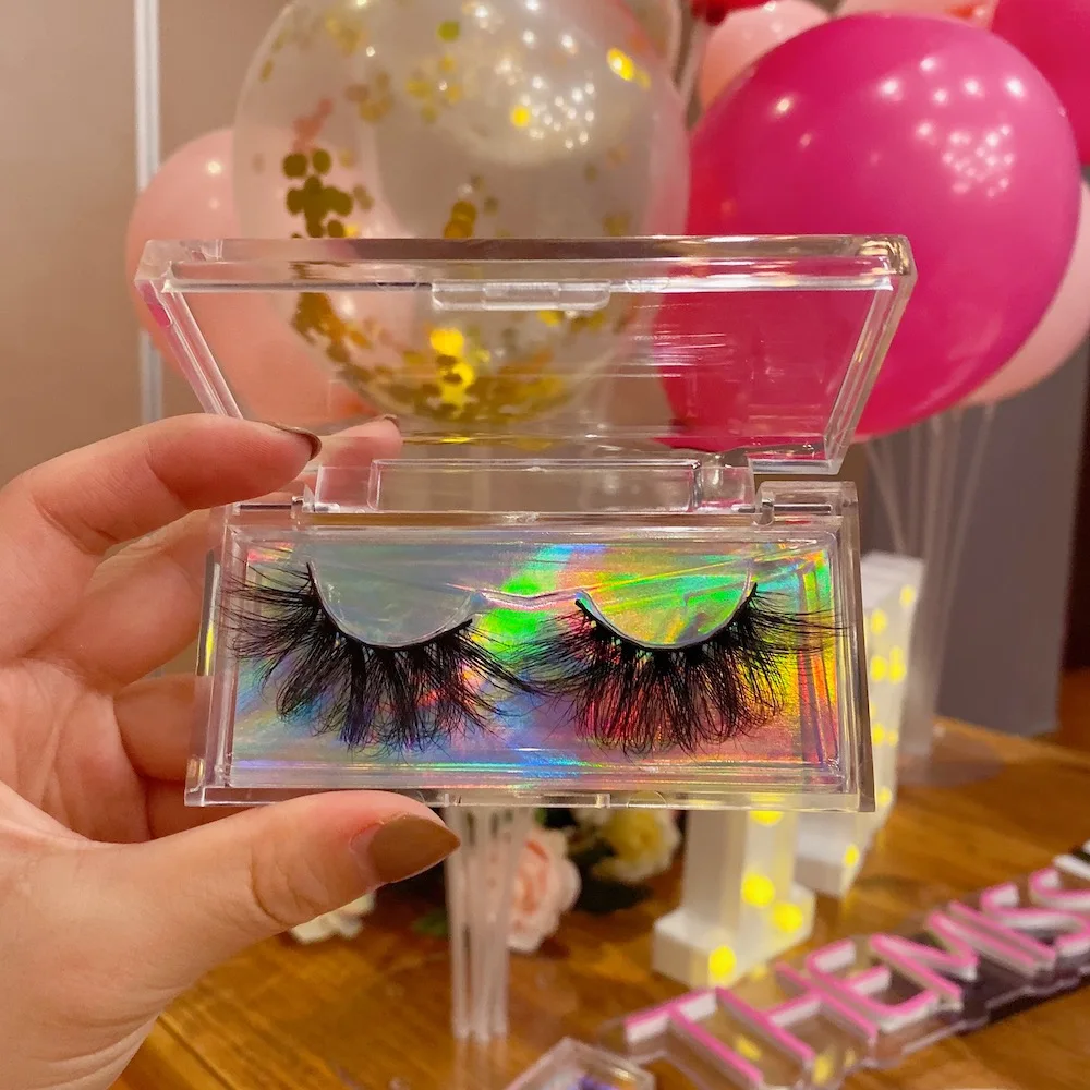 

JC 3d 20 pairs mink luxury eyelash embroidery vendor 16mm 25mm 5d wholesale mink lahes eyelash own brand extensions