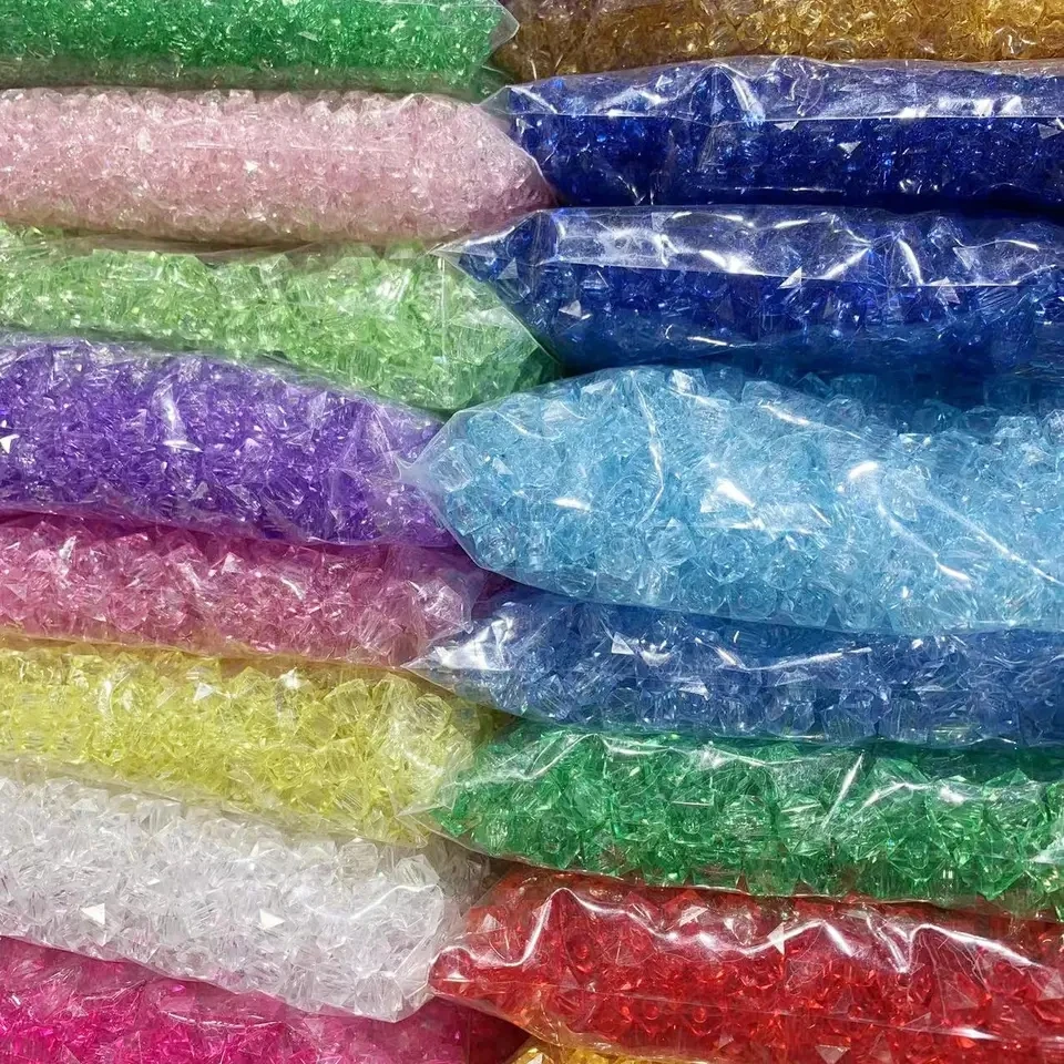 

JC Crystal Factory Direct Sell 8/10/12mm Acrylic Square Bead Bulk Beads for Jewelry Making