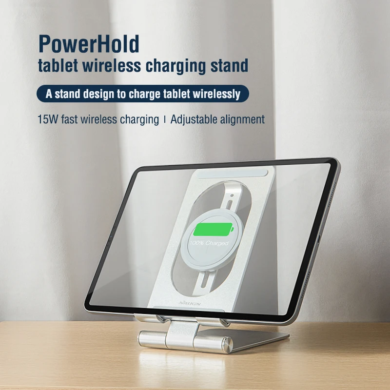 

tablet stand for iPad fast charging stand wireless charging holder 15W wireless charger