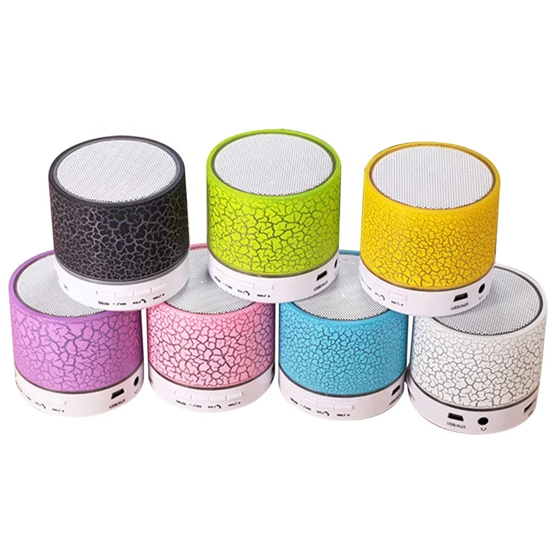 

A9 Blue tooth Speaker Mini Wireless Speaker Crack LED TF USB Subwoofer Small Mobile Phone Blue tooth Speakers, Black,white,green,blue,pink,purpel,yellow