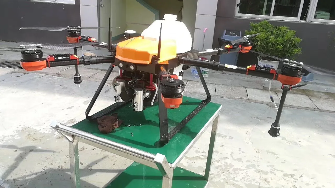 Petrolelectric Hybrid Agricultural Spraying Drone With Long Duration