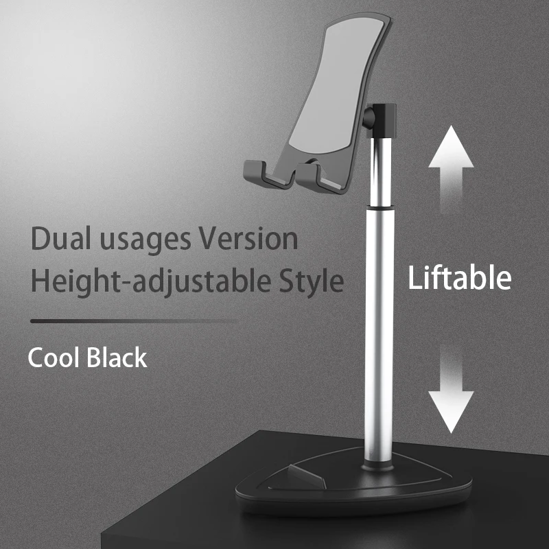 

2021 New Arrival Phone Holder Adjustable Desktop Phone Stand Hands Free Dual Purpose Stand