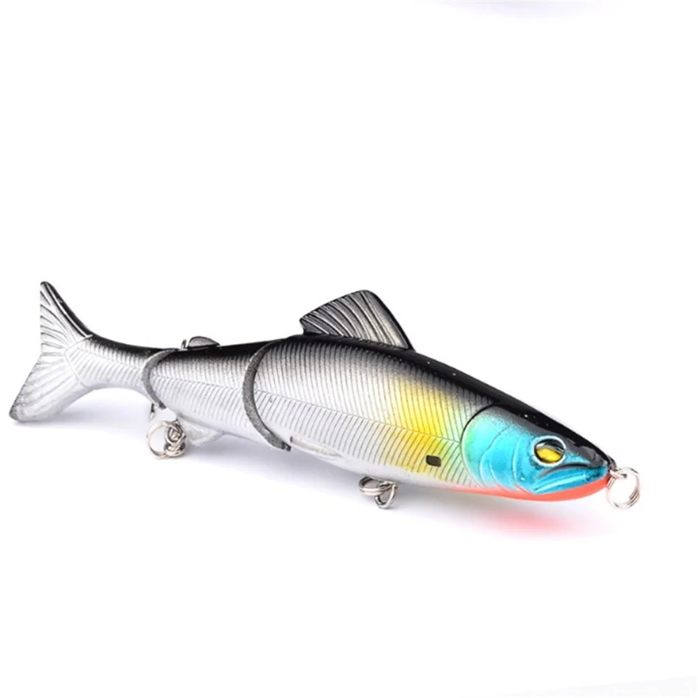 

TY Minnow Fishing Lure 130mm 18.5g Multi Jointed Sections Crankbait Artificial Hard Bait Bass Trolling Pike Carp Fishing Tools, 6 colors