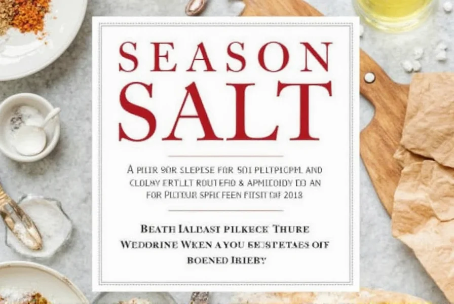Season Salt Label
