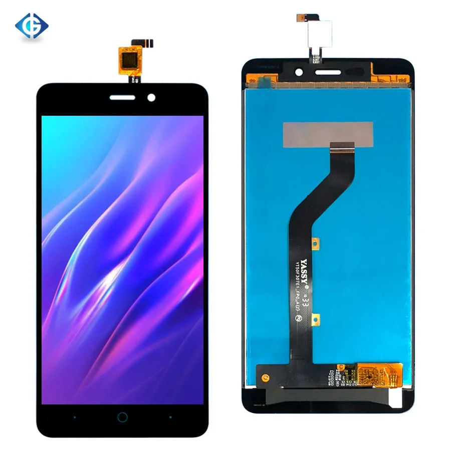 

Mobile Phone Display LCD Assembly Blade X3 Screen for ZTE Blade A452 Touch Screen, Black white gold for zte blade x3 a452 screen