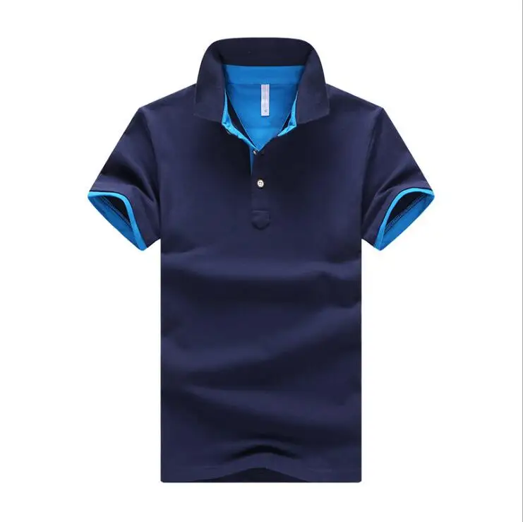 
New Design Custom Logo men clothes Short Sleeved 95% Cotton T Shirt Casual Lapel Polo Shirt 
