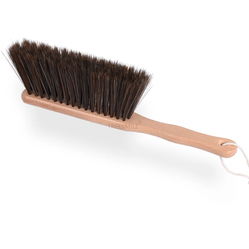 

furniture brush Dusting Brush for Home Cleaning Soft Dust Brush with Wooden Handle for Bed Sofa Couch Hotel Treesmile oem logo