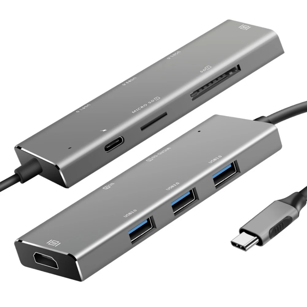 7 in 1 usb-c 3.0 hub laptop stand with usb 3.1 type c 7 ports hubs for macbook pro