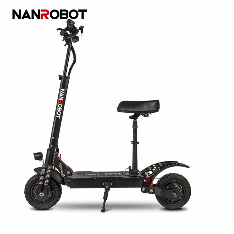 

Nanrobot 52v 2000w D4+ High Speed Adult Foldable New Electric Scooter, Black