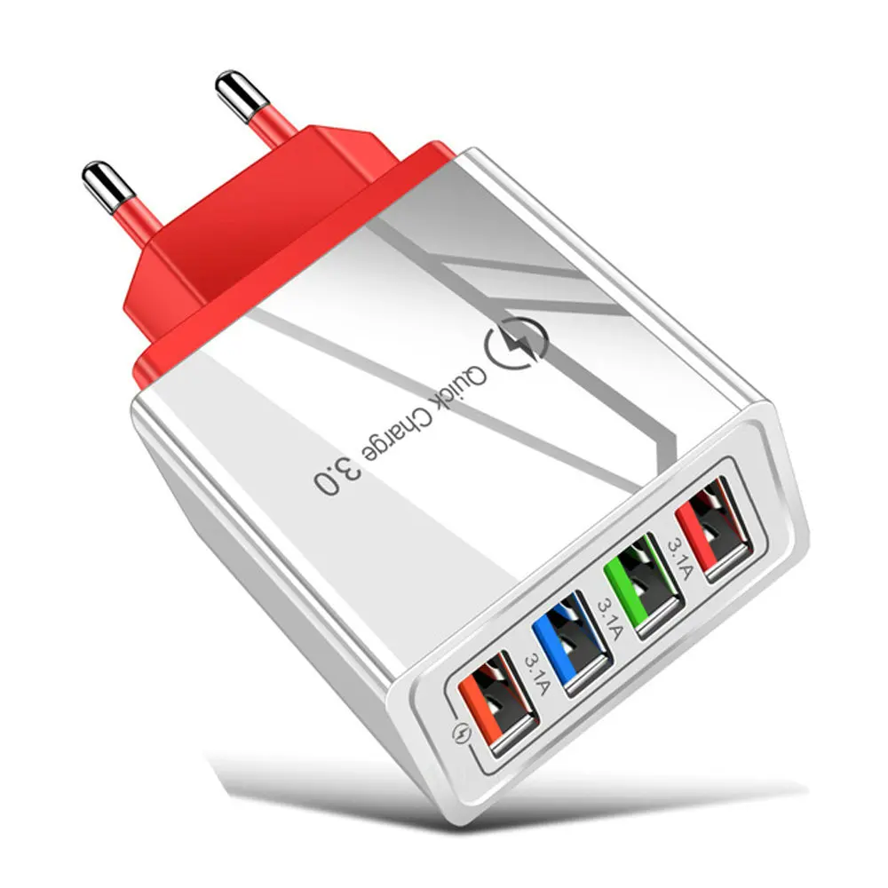 

Quick Charge For iPhone Charger Wall Fast Charging For Samsung S10 S9 S8 Plug Xiaomi Mi Huawei Mobile Phone Chargers Adapter