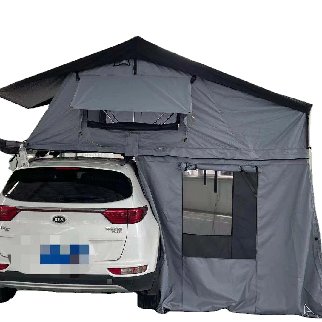 

Soft Top Version SRT01E-76 Rack Top Tents with Open Skylight and Annex Room