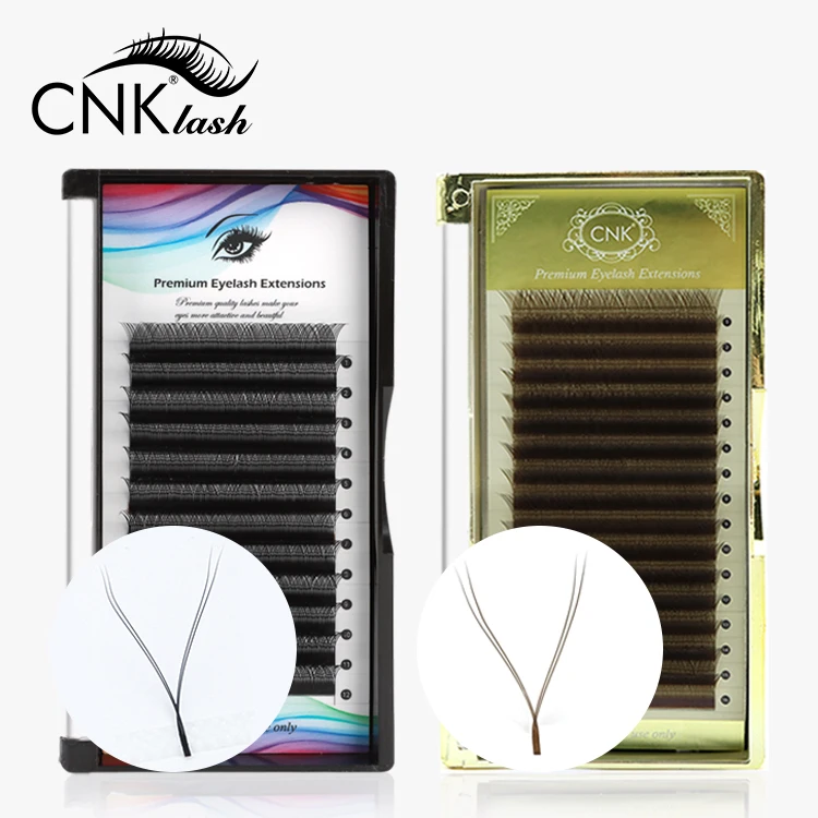 

CNK Super Black Mink 2D Y Shape Crisscross Lashes Extensions 0.05 0.07 YY Eyelashes