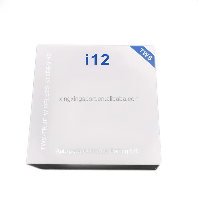 

Twins touch i12 V5.0 TWS stereo earbudswith charging case wireless charging i12 tws earphone i12 headphone, Customized