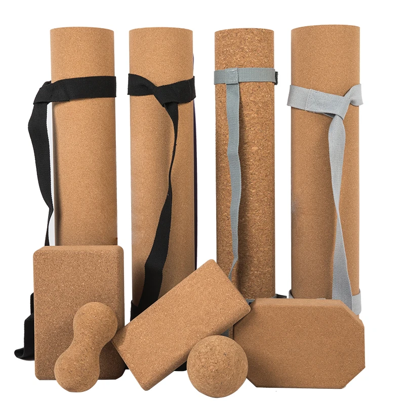 

Yoga Mat Chemical Free Eco Recycle 2022 High Quality Healthy Cork Rubber Customized Yoga & Pilates Cork Color 5mm,or Customized