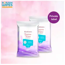 Biokleen natural feminine wet wipes portable women