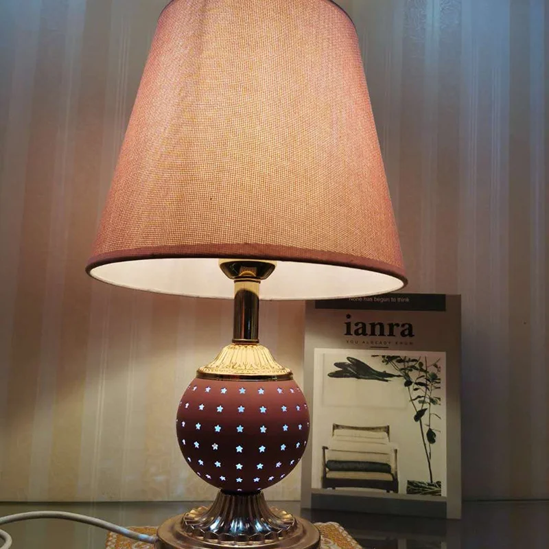 

Cordless Table Lamp Crystal Decorative Table Lamp Bed Side Vintage Table Lamp