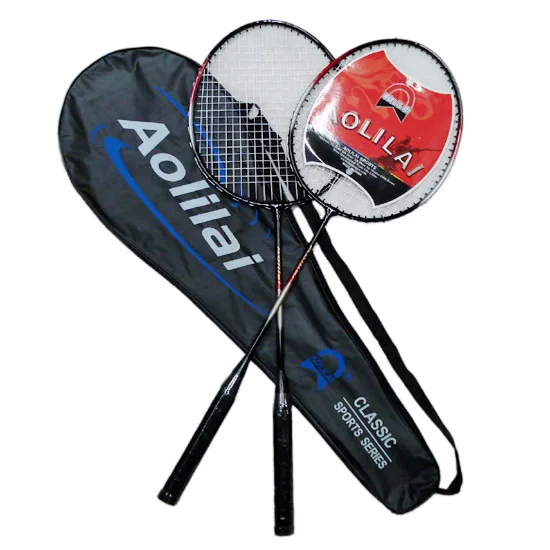 

Hot Selling Wholesale Factory Raqueta de badminton Cheap Price Steel Badminton Racket Training Tacket Custom Logo, Customize color