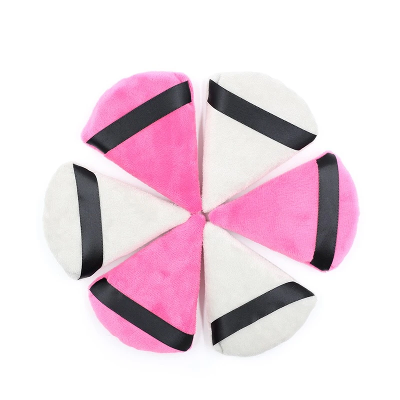 

Free Samples Wholesale New Arrivals triangle cushion powder puff custom makeup logo loose powder cosmetic soft cotton puff, Multicolor/oem/odm