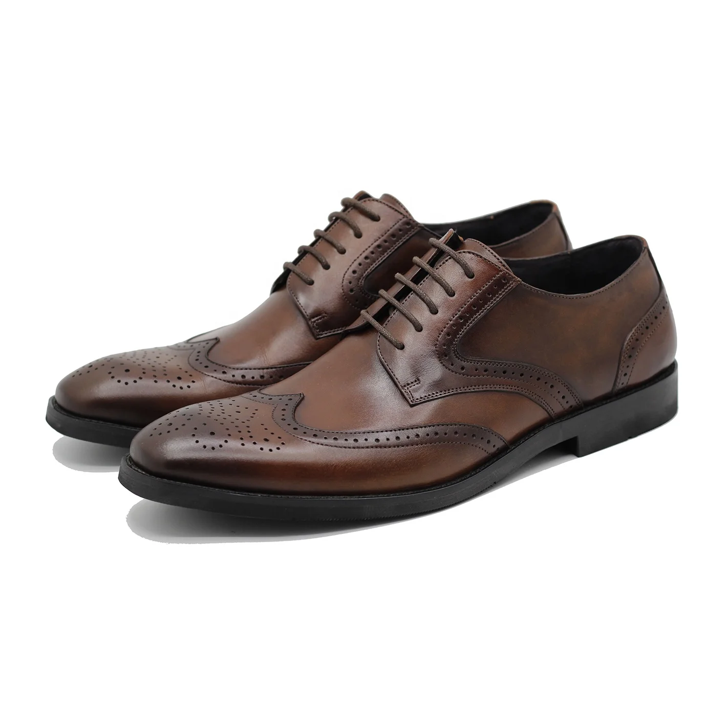 

Business Black Men's Casual England Office Wedding Outdoor 1ST cow leather Dress Shoes